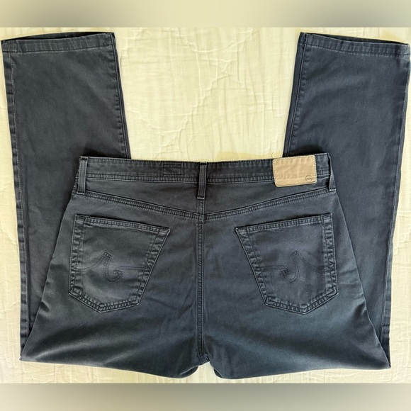 AG Adriano Goldschmied Everett Slim Straight Pants 36x34 Dark Navy - Picture 7 of 10